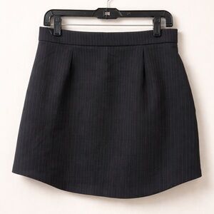 ZARA Black Pinstripe Mini Skirt Size M EU 38 Tailored Office Y2K